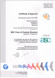 MSC certificaat